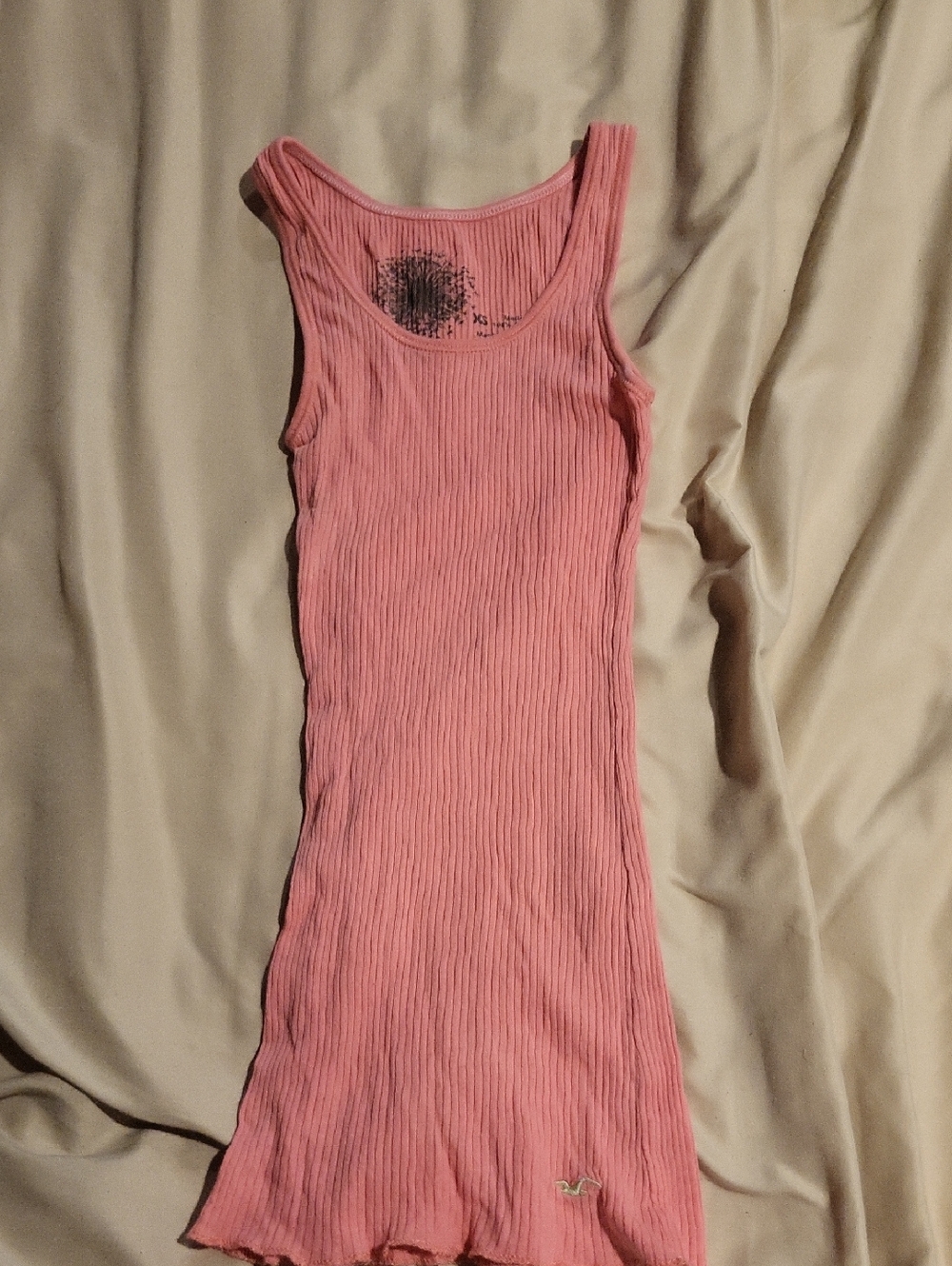 Hollister Pink Ribbed Tank Dress